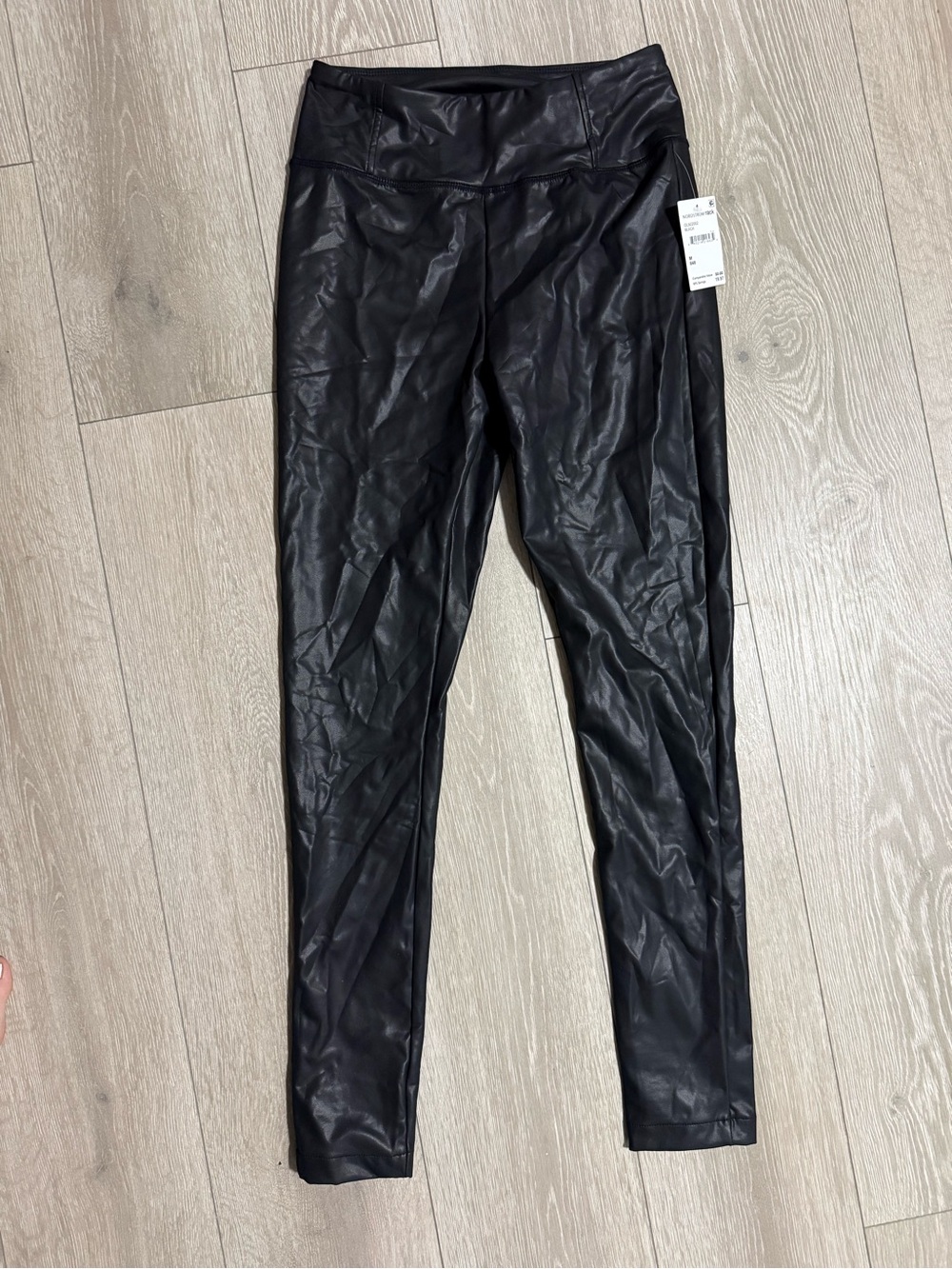 Black Faux Leather High-Waist Women’s leggings